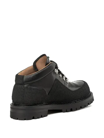 Our Legacy Ankle Boots With Round Toe And Lug Sole In Black