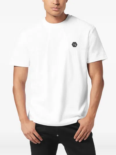 Philipp Plein Lightweight Short Sleeve Crew Neck T-shirt In White