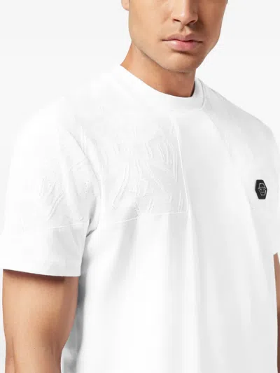 Philipp Plein Lightweight Short Sleeve Crew Neck T-shirt In White