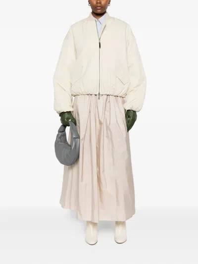 Christian Wijnants Jena Elasticated-cuff Bomber Jacket In Neutral