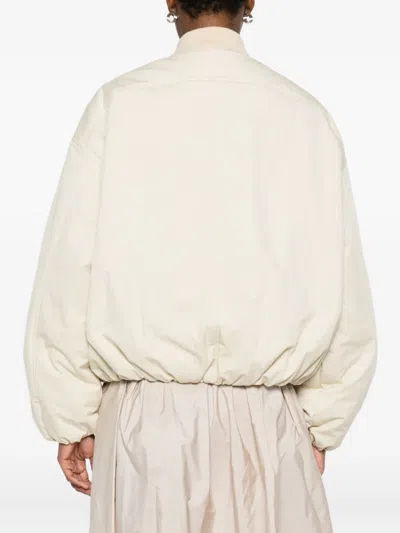 Christian Wijnants Jena Elasticated-cuff Bomber Jacket In Neutral