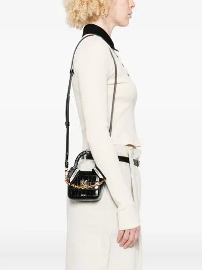 Amiri Crocodile-effect Tote Bag In Black