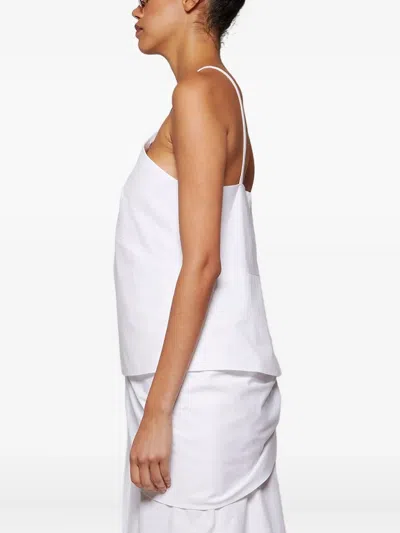 Rosie Assoulin Cross-strap Top In White