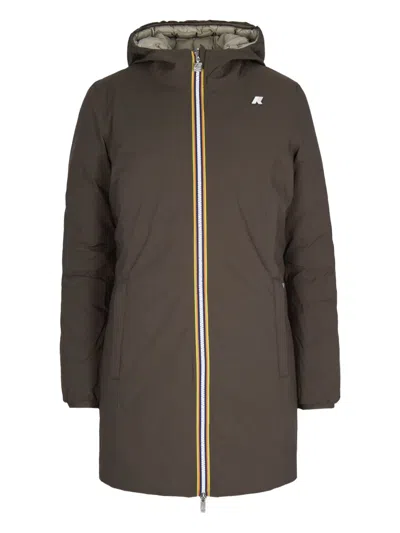 K-way Denise St Thermo Reversible Jacket In Brown