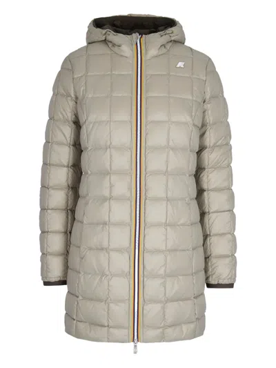 K-way Denise St Thermo Reversible Jacket In Brown