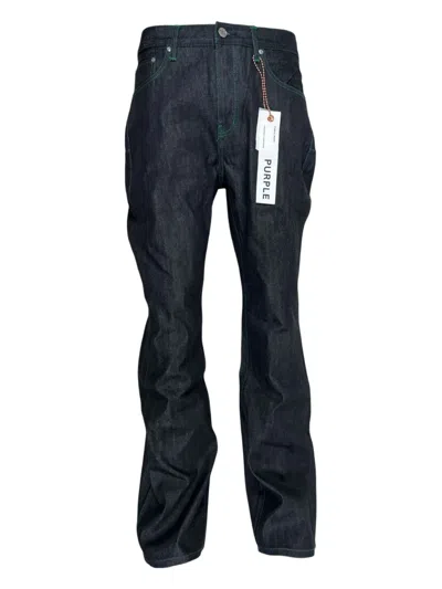 对比缝线微喇牛仔裤