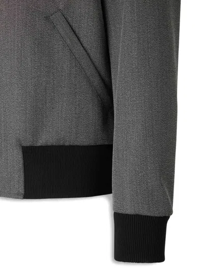 Lardini Zip-front Bomber Jacket In Gray