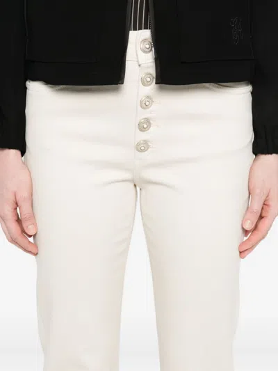 Dondup Button-fly Jeans In White