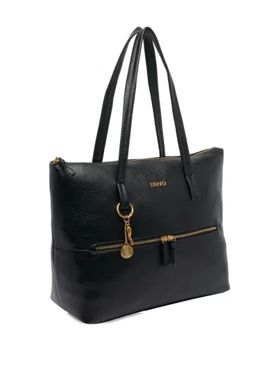 Liu •jo Chic Shoulder Bag Double Straps In Black