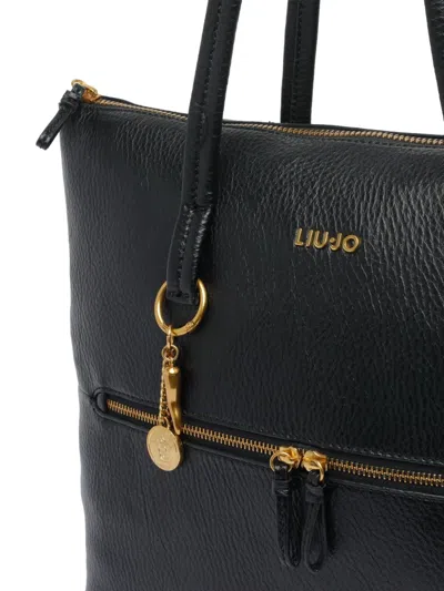 Liu •jo Chic Shoulder Bag Double Straps In Black