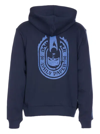 Daily Paper Felpa Candle Label Blue In Blue