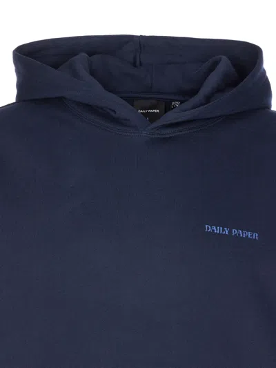 Daily Paper Felpa Candle Label Blue In Blue