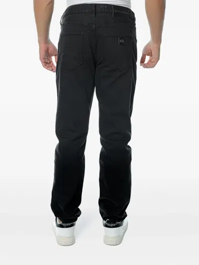Armani Exchange Five-pockets Jeans In Black