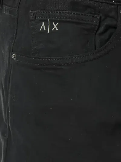 Armani Exchange Five-pockets Jeans In Black