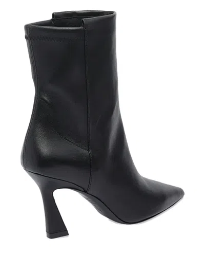Stuart Weitzman 85mm Vinnie Pointed-toe Elasticised Boots In Black