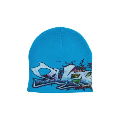 Pre-owned Supreme Tag Beanie 'cyan' | Blue | Men's Size Onesize