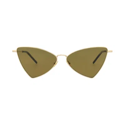 Pre-owned Saint Laurent Cat Eye Sunglasses 'gold/brown' | Men's Size Onesize