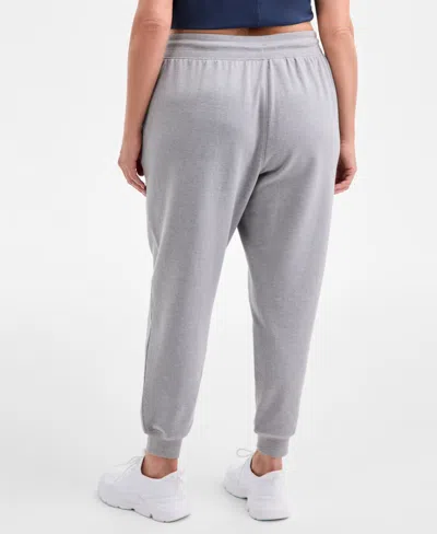 Id Ideology Plus Size Relaxed High-rise Fleece Joggers, Macy's Exclusive In Multi
