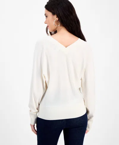 Inc International Concepts Petite Dolman-sleeve Sweater, Created For Macy's In Neutral