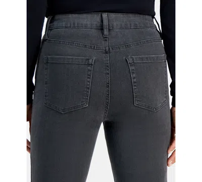 Style & Co Petite High-rise Natural Straight-leg Jeans, Petite & Petite Short, Created For Macy's In Gray