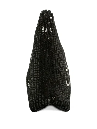 Mc2 Saint Barth Sequin-embellished Pouch In Black