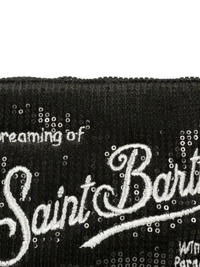 Mc2 Saint Barth Sequin-embellished Pouch In Black