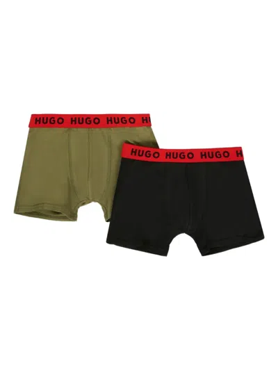Hugo Boss Logo-waistband Boxer Set (set Of Two) In Multi
