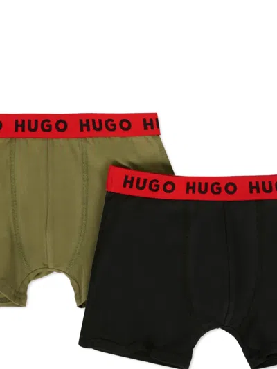 Hugo Boss Logo-waistband Boxer Set (set Of Two) In Multi