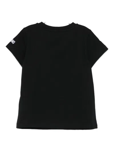 Moschino Smiley-face T-shirt In Black