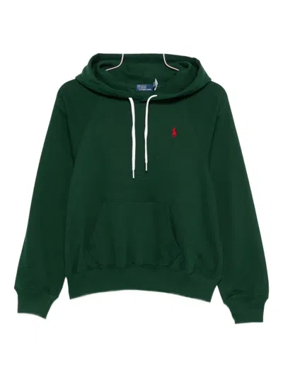 Polo Ralph Lauren Pine Green Cotton-blend Sweatshirt In Green