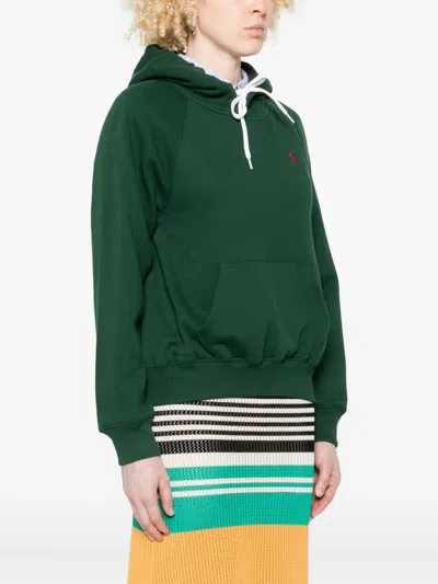 Polo Ralph Lauren Pine Green Cotton-blend Sweatshirt In Green