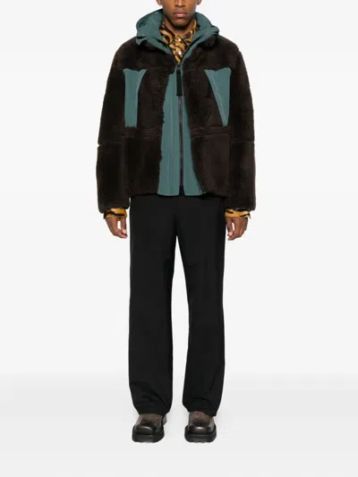 Sacai Belted Trousers In Black