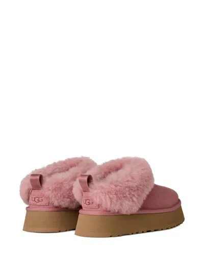 Ugg Platform Suede Flat Mules In Pink