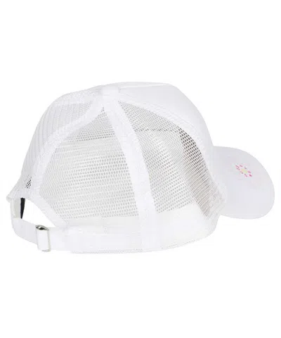Gcds Mesh-panel Printed Baseball Cap In White