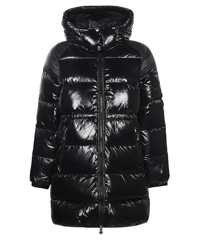 Pyrenex Hooded Full-zip Down Jacket In Black