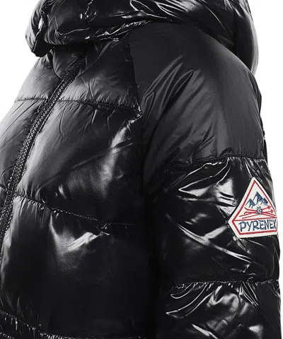 Pyrenex Hooded Full-zip Down Jacket In Black