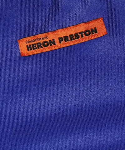 Heron Preston Strapless Dress In Blue