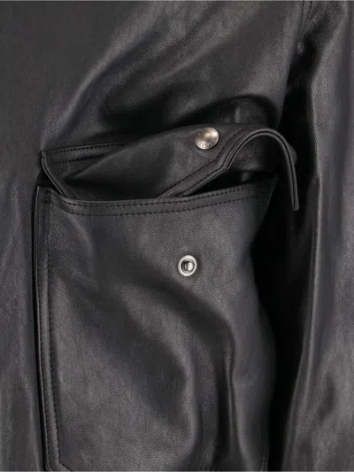 Dunst Lamb Leather Jacket In Black