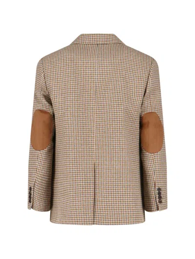 Dunst Single-breasted Blazer In Wool Blend In Neutral