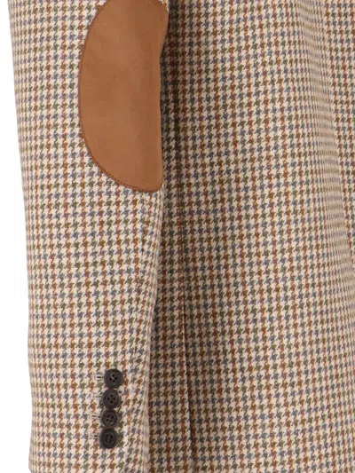 Dunst Single-breasted Blazer In Wool Blend In Neutral