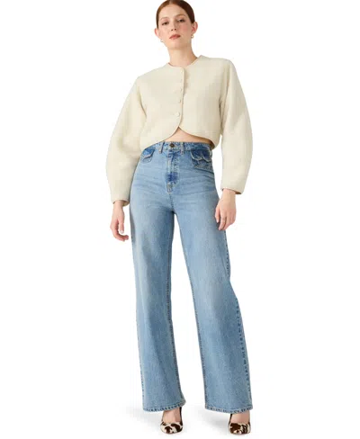 Steve Madden Emlie Collarless Jacket In Animal Print