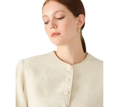 Steve Madden Emlie Collarless Jacket In Animal Print