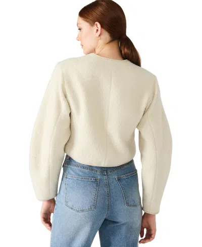 Steve Madden Emlie Collarless Jacket In Animal Print