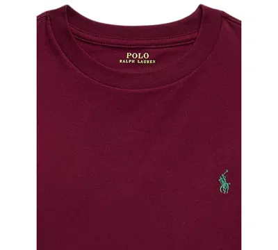 Polo Ralph Lauren Big Boys Cotton Jersey Long Sleeve T-shirt In Brown