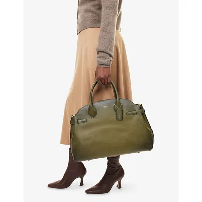 Coach Womens B4/olive Soft Empire Carryall Bag 40 Leather Top-handle Bag