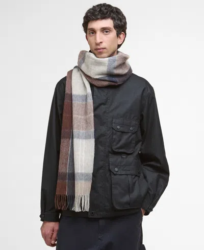 Barbour Inverness Tartan Scarf In Brown