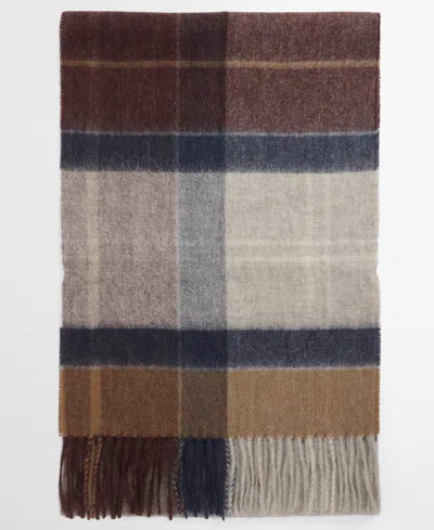 Barbour Inverness Tartan Scarf In Brown