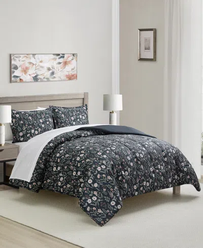 Sunham Veronica Botanical 3-pc. Comforter Sets In Blue