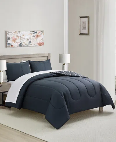 Sunham Veronica Botanical 3-pc. Comforter Sets In Blue