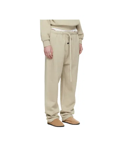 Essentials Emblem Patch Tracksuit Pants In Neutral